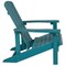 Merrick Lane Ayala 3 Piece Outdoor Leisure Set with Set of 2 Poly Resin Adirondack Chairs and Star and Moon Iron Fire Pit